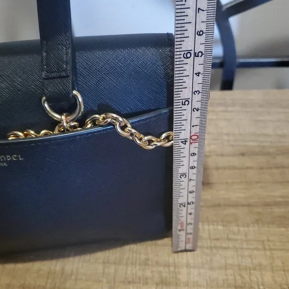 Henri Bendel Black Crossbody Bag with Gold Chain - Picture 7 of 14